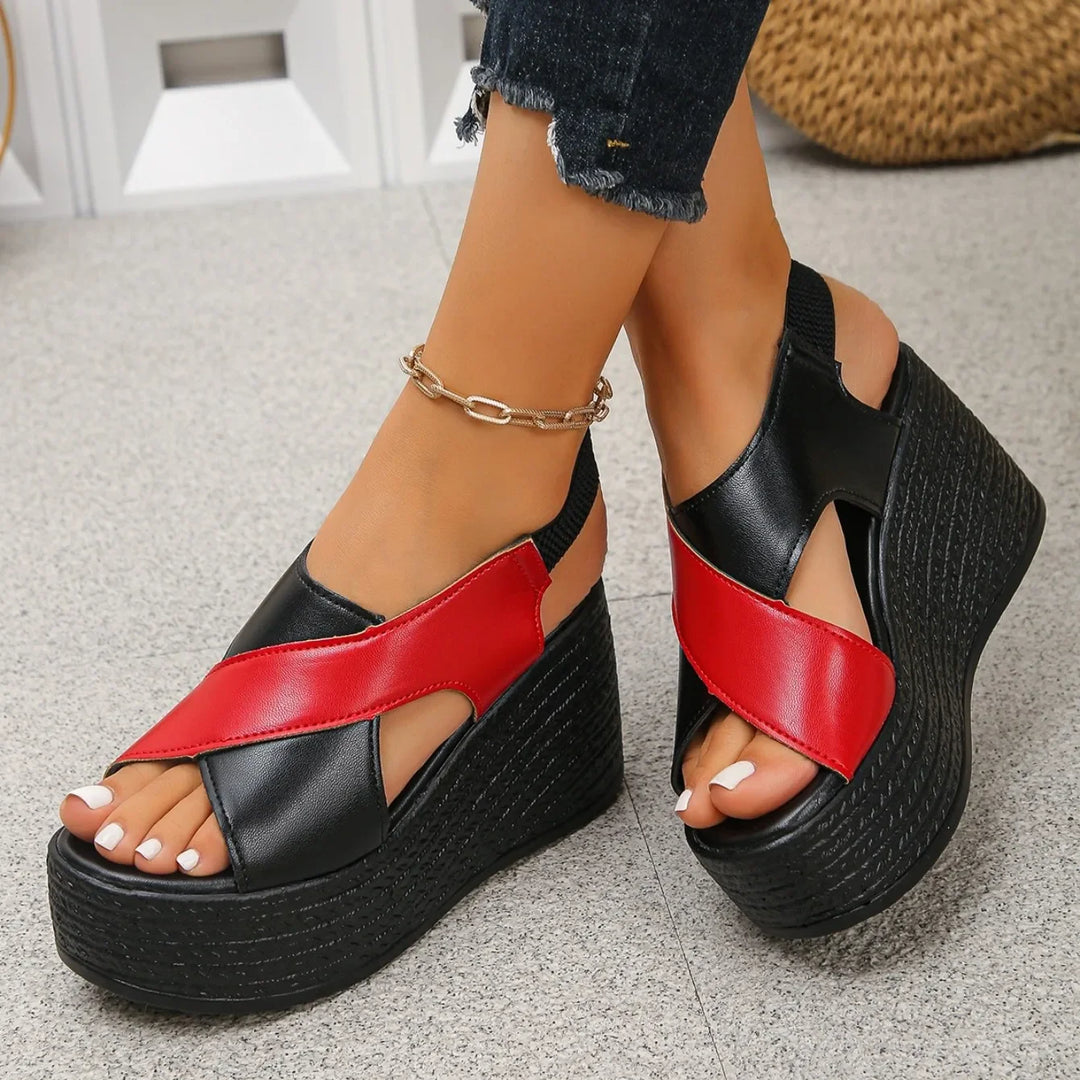 Delila Cushioned Orthopedic Wedge Sandals