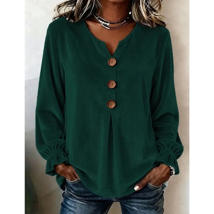 Ophelia Button Neck Blouse