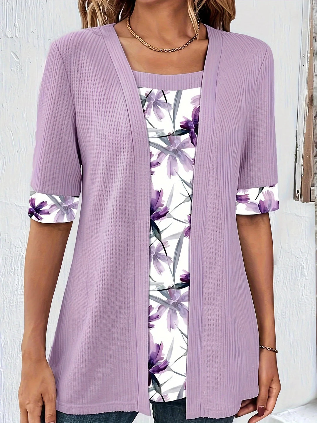 Celene Casual Floral Two-Piece Set