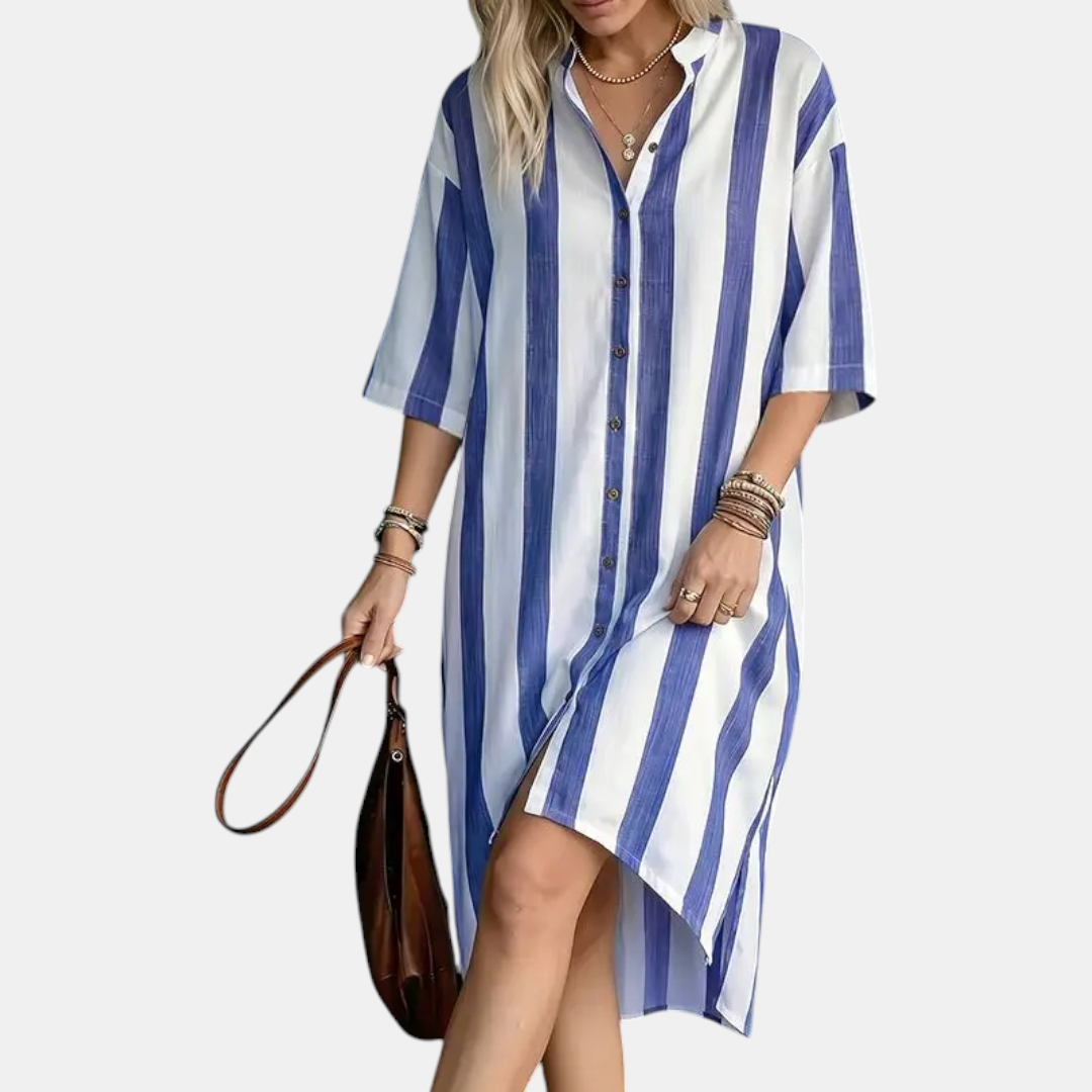 Scarlett Classic Striped Midi Dress
