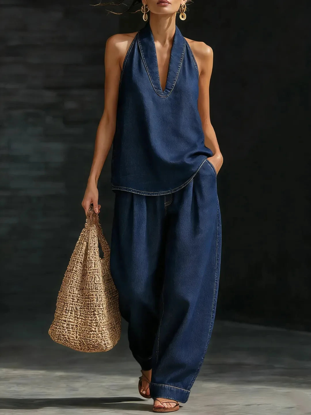 Florence Wide Leg Pants Set