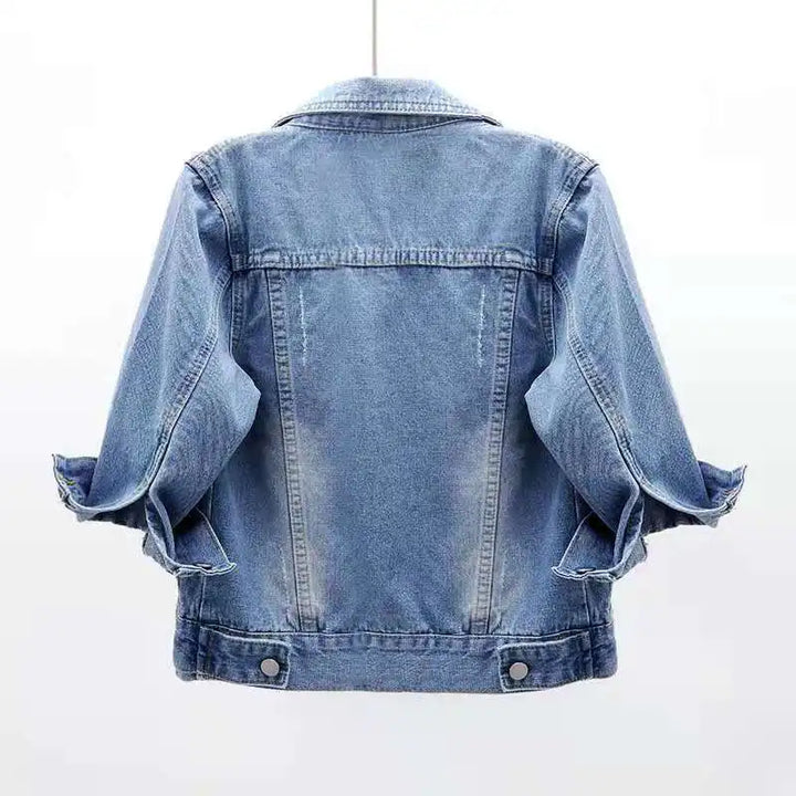Annelise Cropped Denim Jacket
