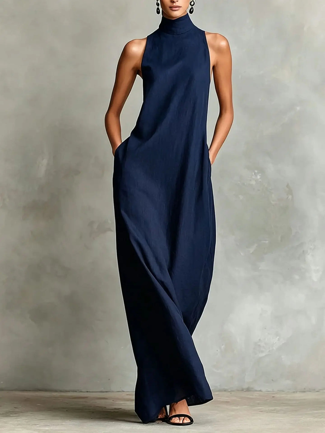 Monroe Sophisticated Pocket Maxi Dress
