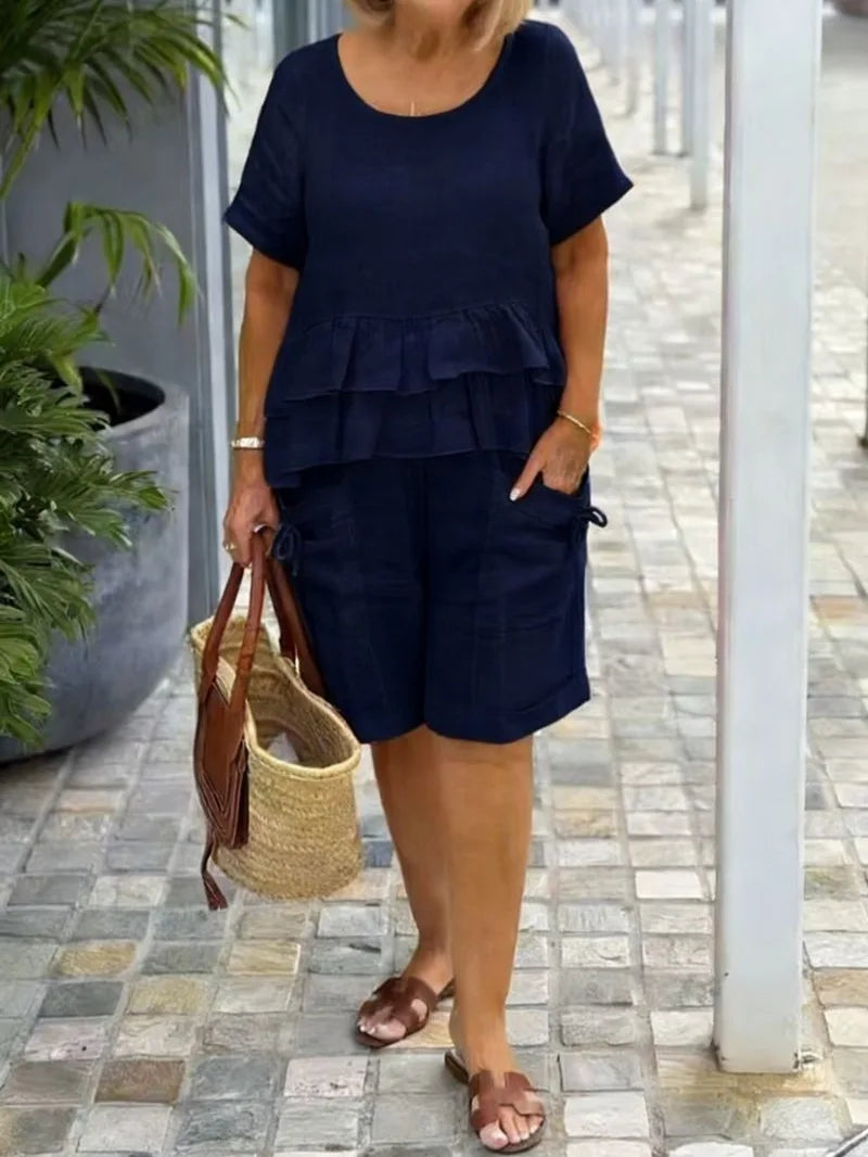 Presley Relaxed Summer Shorts Set
