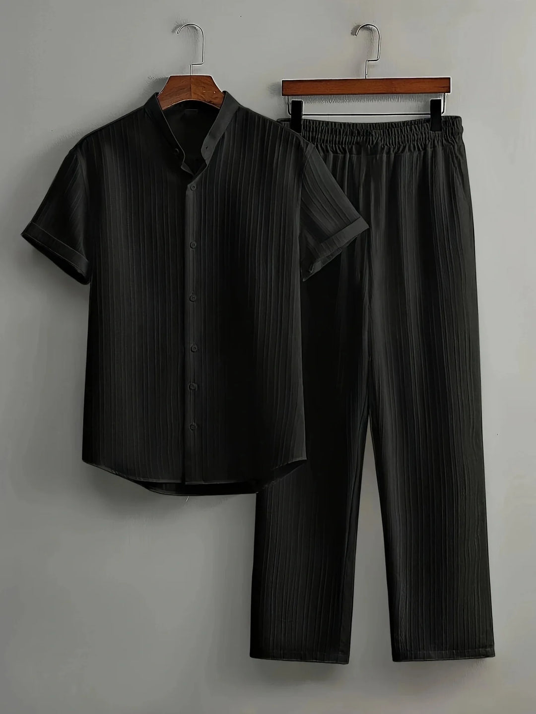 Beckett Comfortable Button Down Pants Set