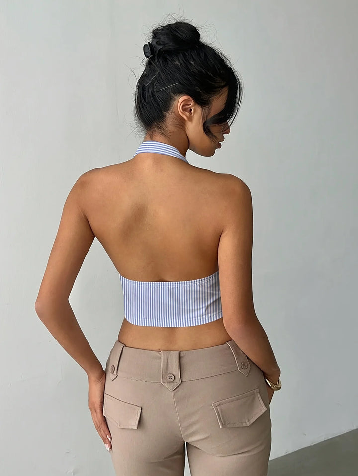 Sabrina Striped Halter Top