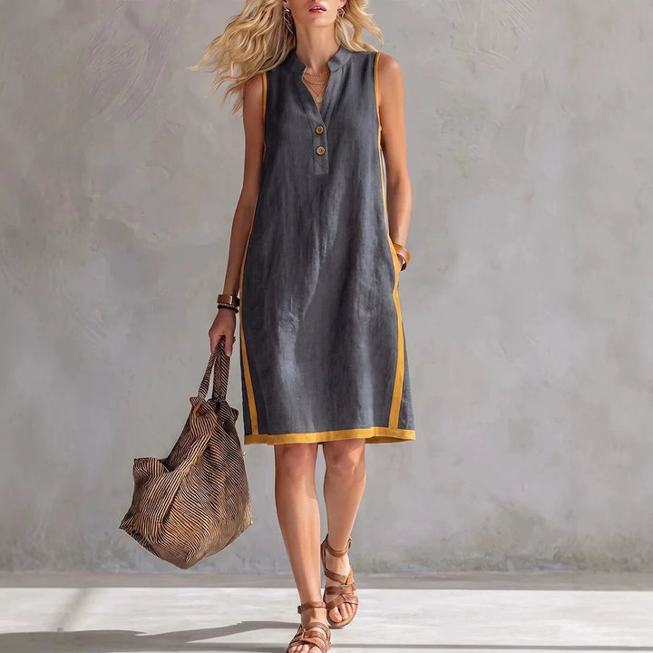 Willow A Line Linen Mini Dress