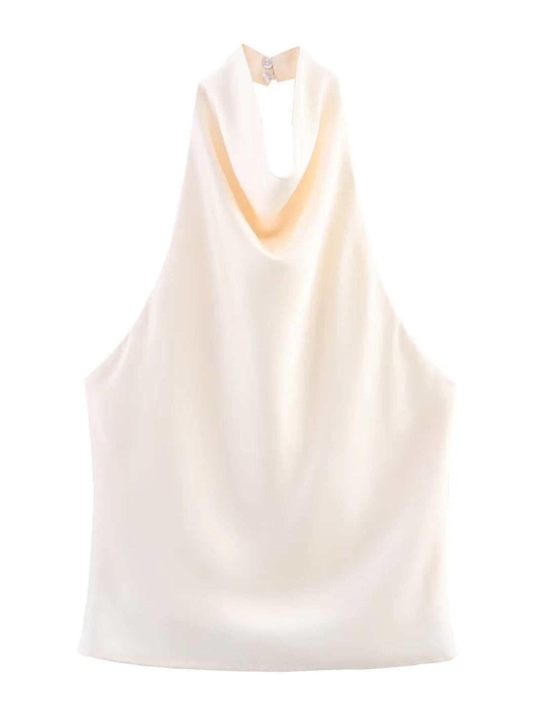 Isabelle Satin Halter Blouse