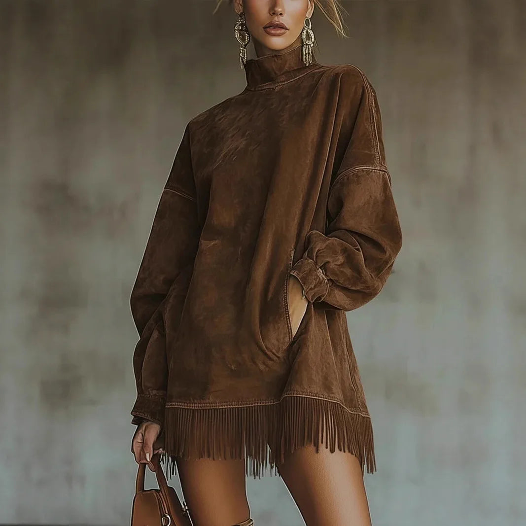 Phoebe High Neck Tunic Dress