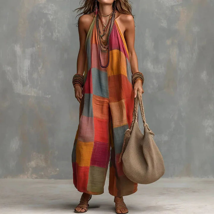 Selene Boho Halter Jumpsuit