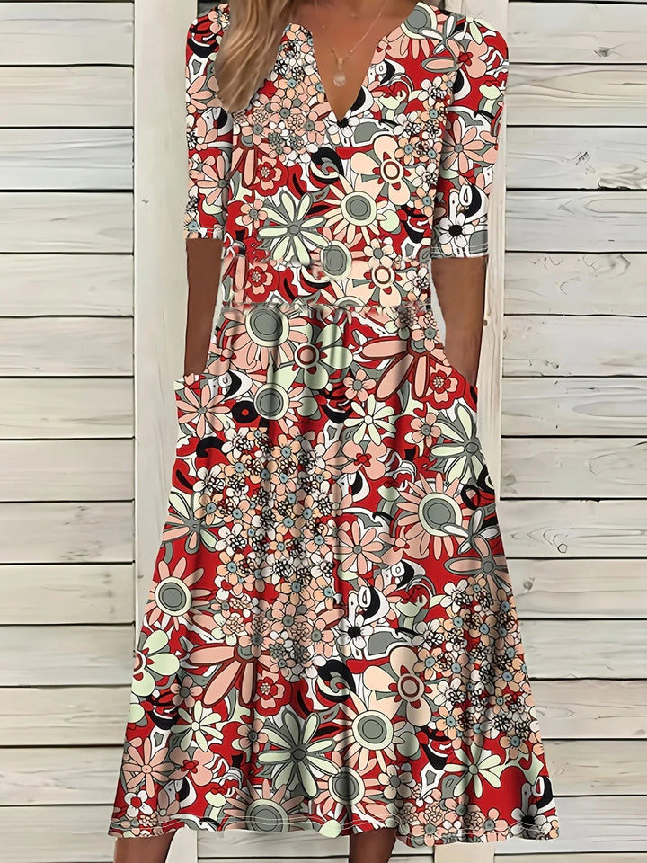 Liana Vintage Floral Maxi Dress