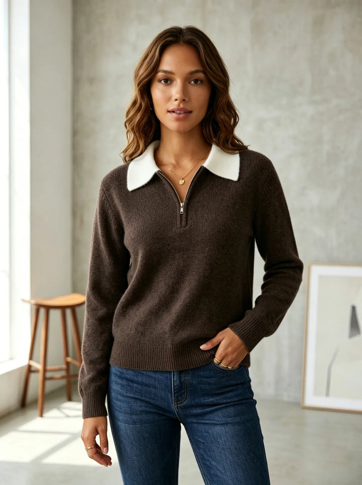 Avery Soft Comfort Polo Sweater