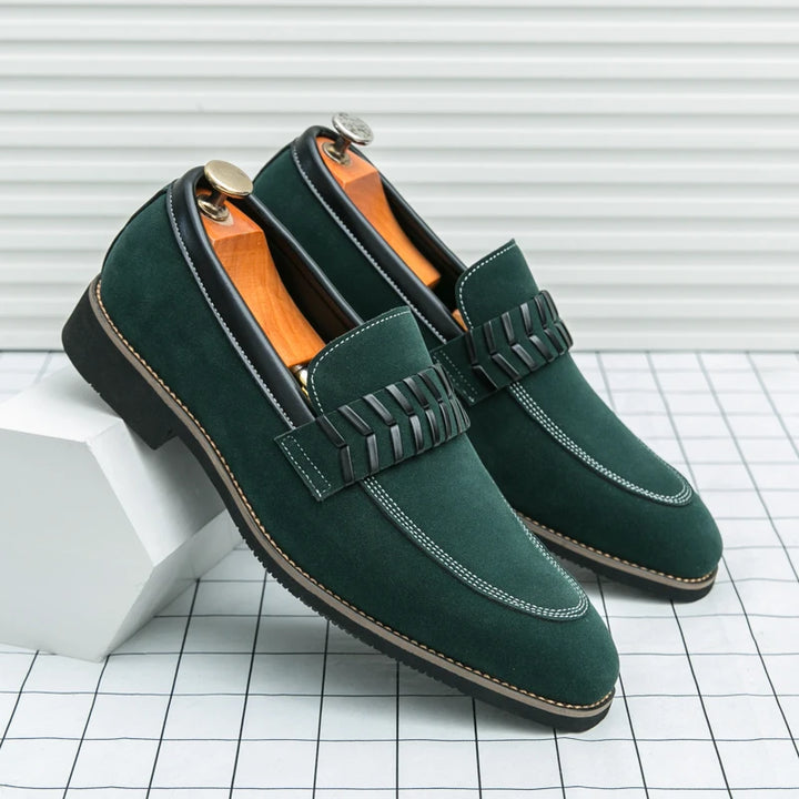 Brooks Leather Slip On Loafers