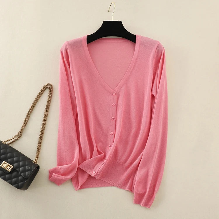 Lysandra Ice Silk Cardigan