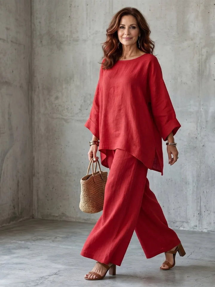 Brinley Casual Wide Leg Set
