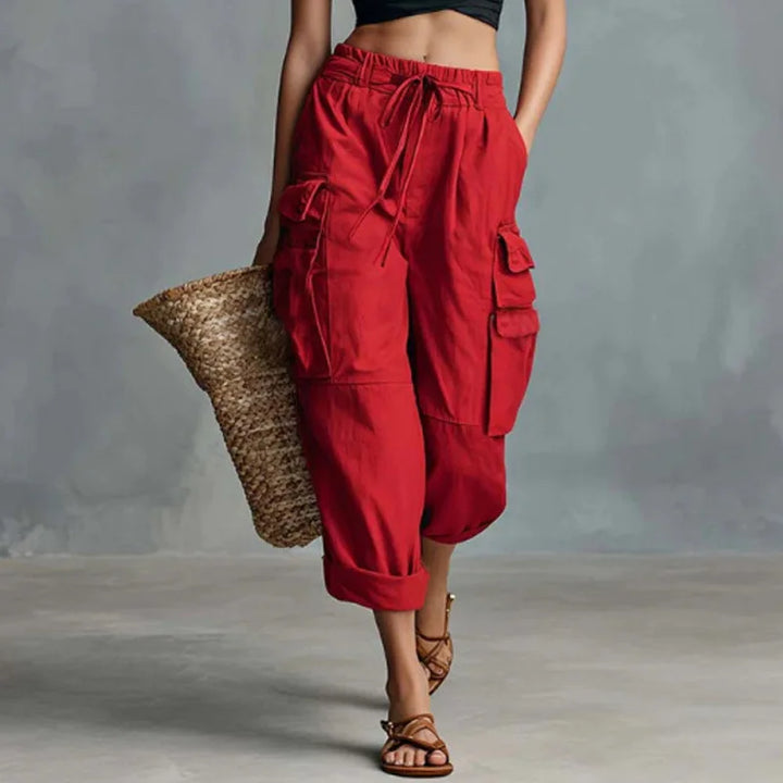 Quinn Relaxed Drawstring Cargo Pants