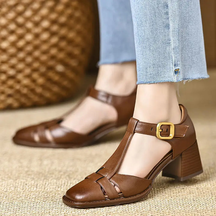 Adeline Supportive Block Heel Sandals