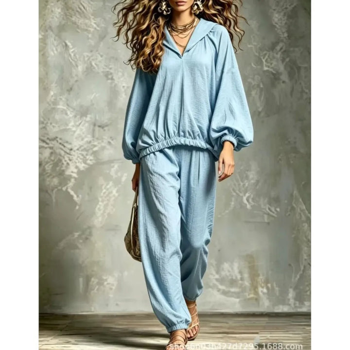 Elowyn Lantern Sleeve Lounge Set