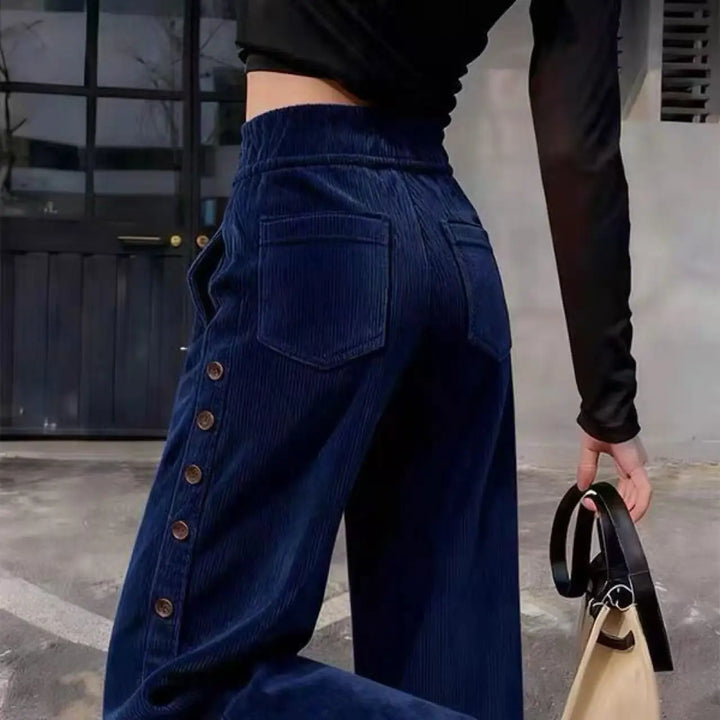 Darcy Button Side Corduroy Pants