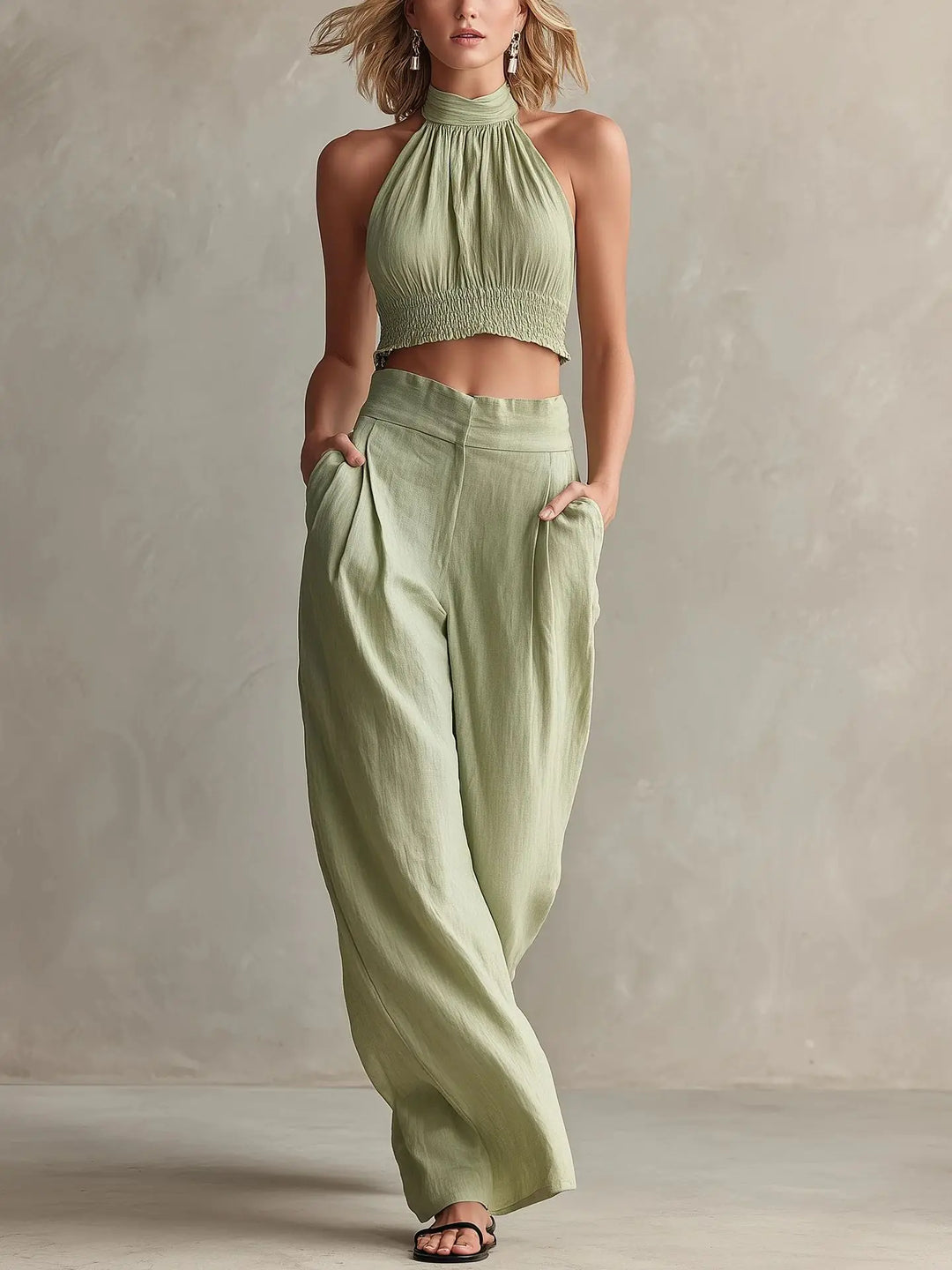 Stella Halter Two-Piece Set