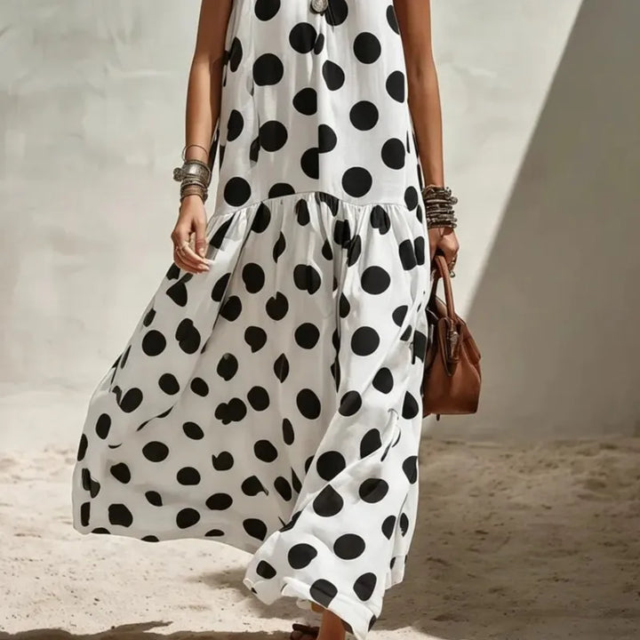 Bianca Polka Dot Maxi Dress