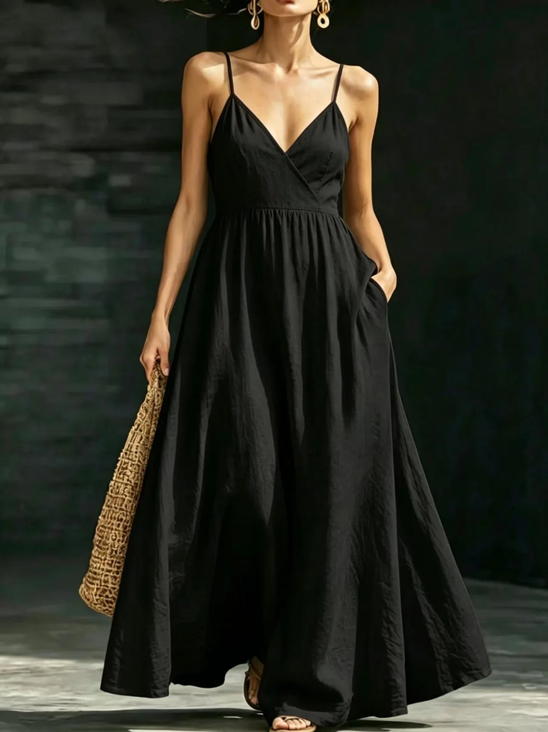 Isabelle Elegant Flowy Maxi Dress