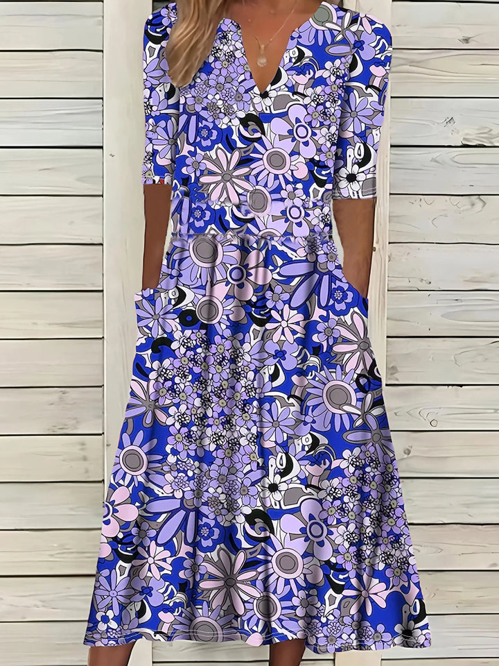 Liana Vintage Floral Maxi Dress