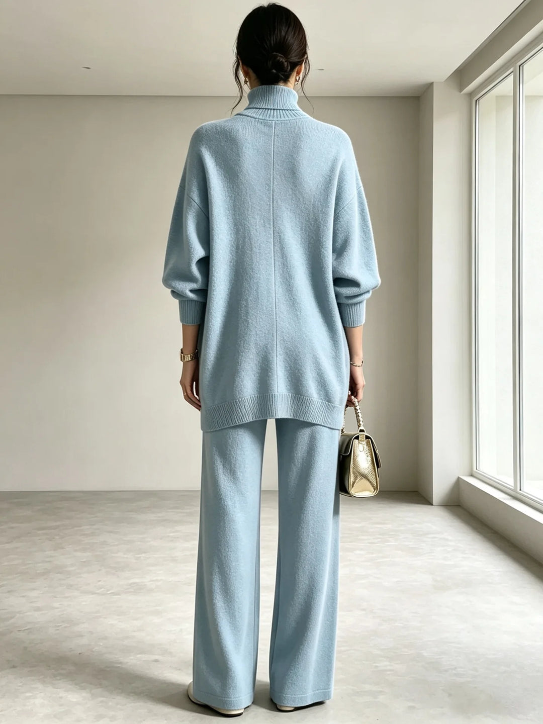 Marguerite Wrap Front Sweater Set