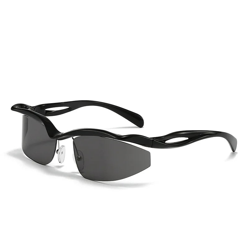 Elba Rimless Retro Sunglasses