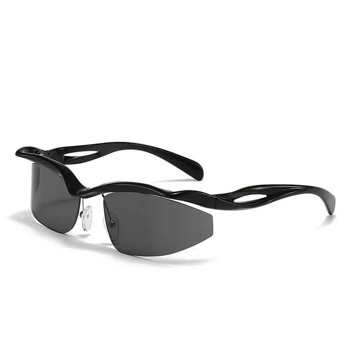 Elba Rimless Retro Sunglasses