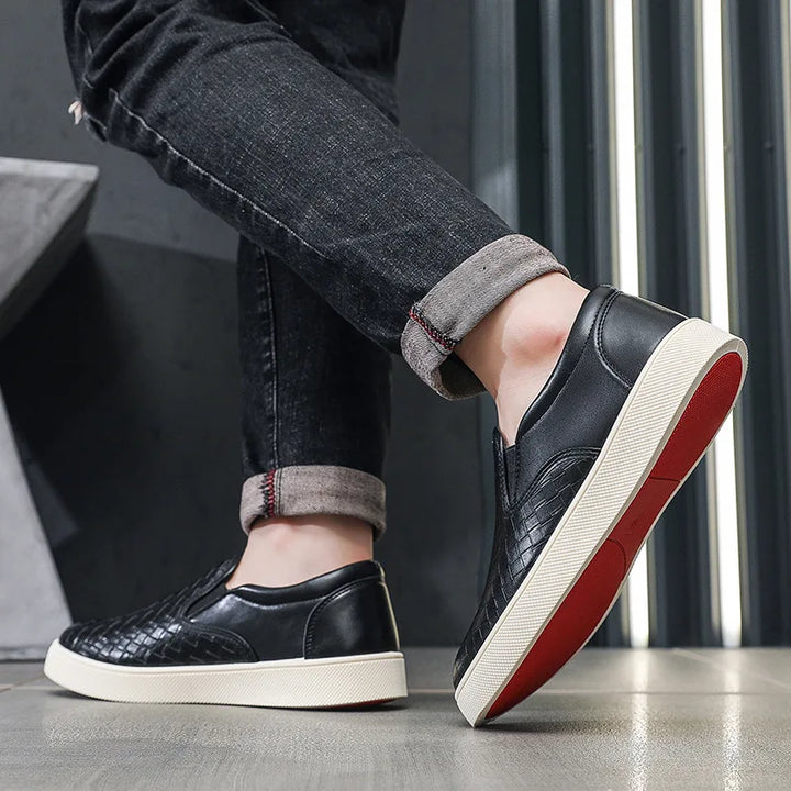 Landon Leather Slip-On Sneakers