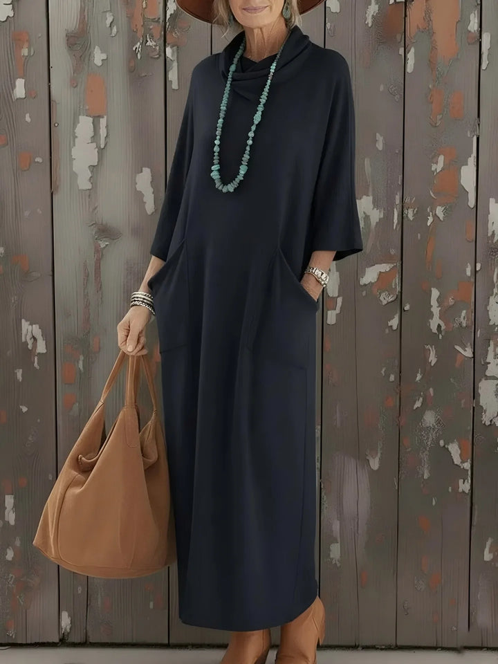 Talia Long Sleeve Loose Fit Casual Maxi Dress