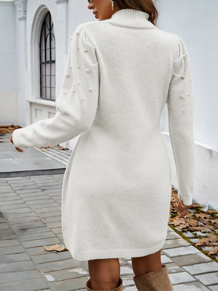 Elowen Pearl Beaded Sweater Dress