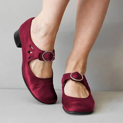 Tina Orthopedic Mary Jane Buckle Shoes