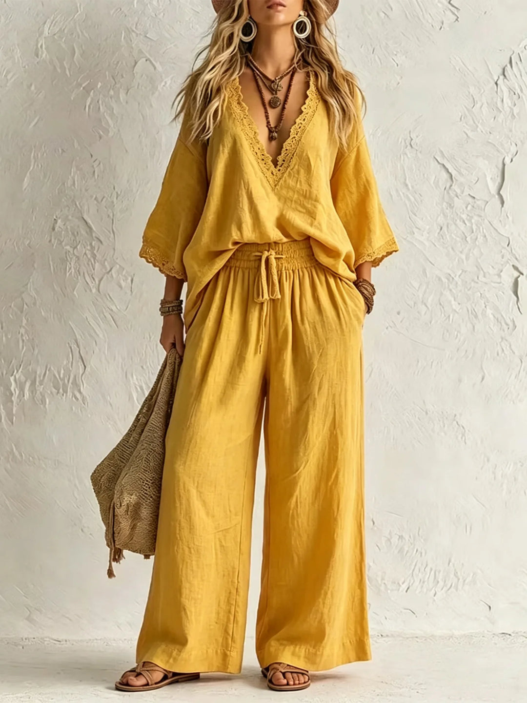 Selene Elegant Bohemian Two-Piece Set