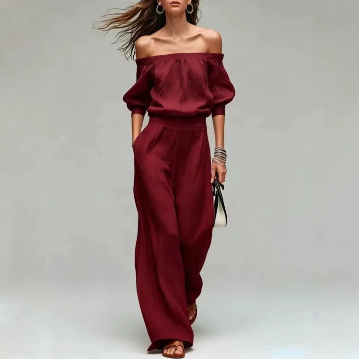 Arabella Off Shoulder Two-Piece Set