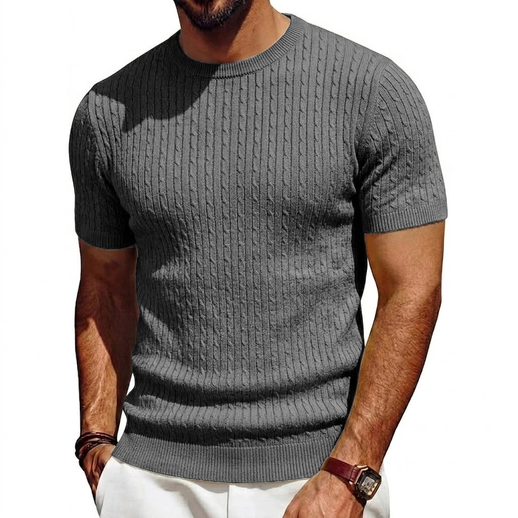 Jaxon Textured Knit Crewneck Shirt