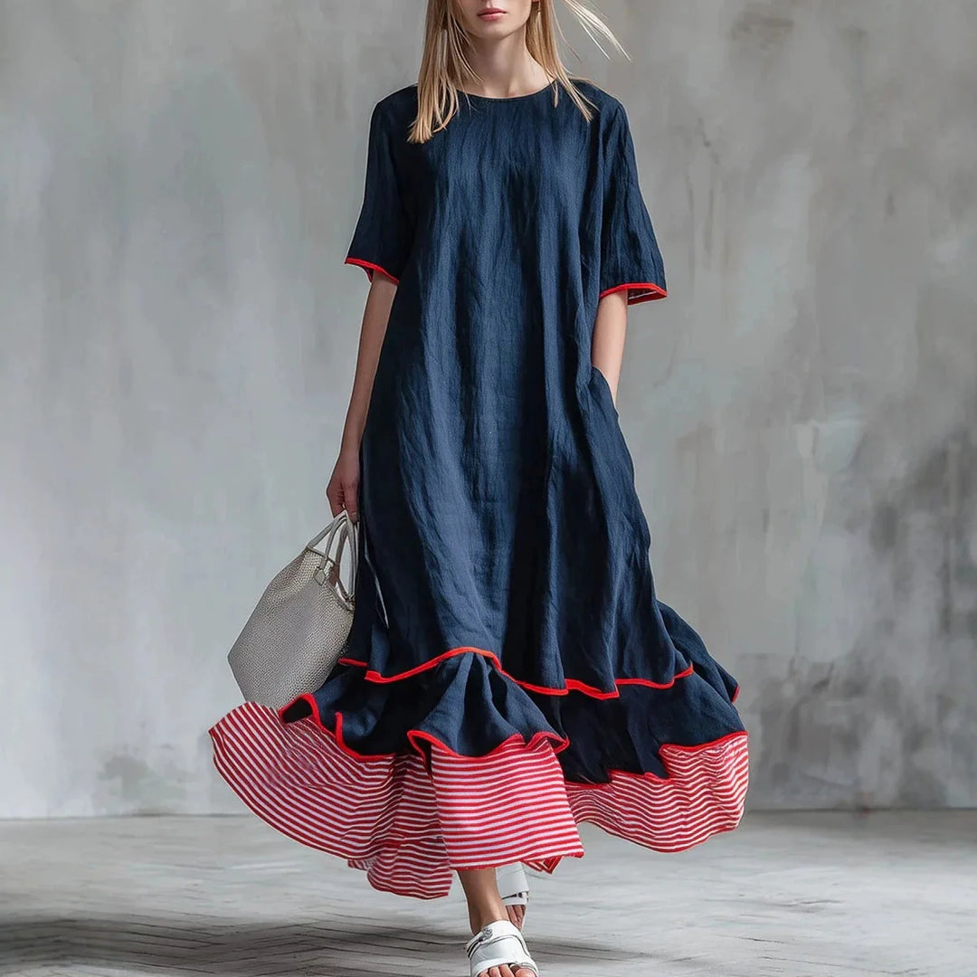 Emily Elegant Ruffle Maxi Dress