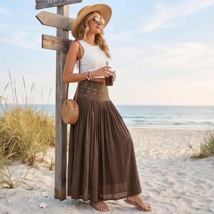 Elowyn Bohemian Maxi Skirt