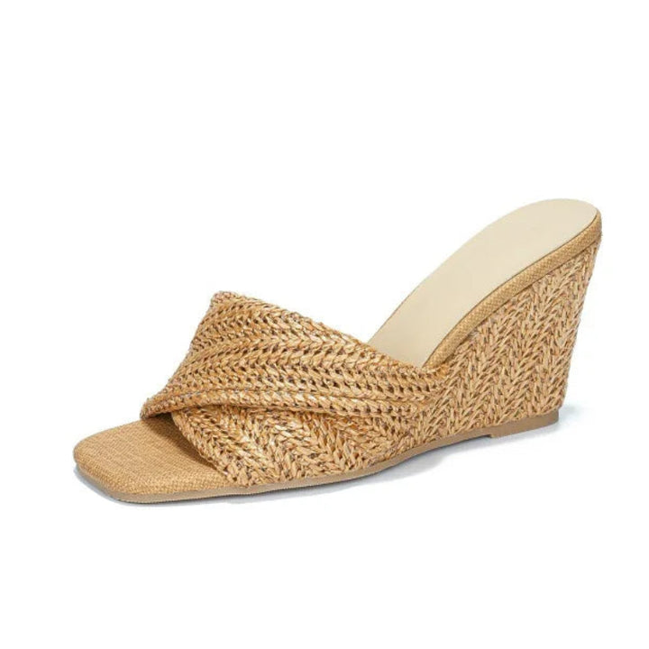 Elvira Raffia Platform Sandals