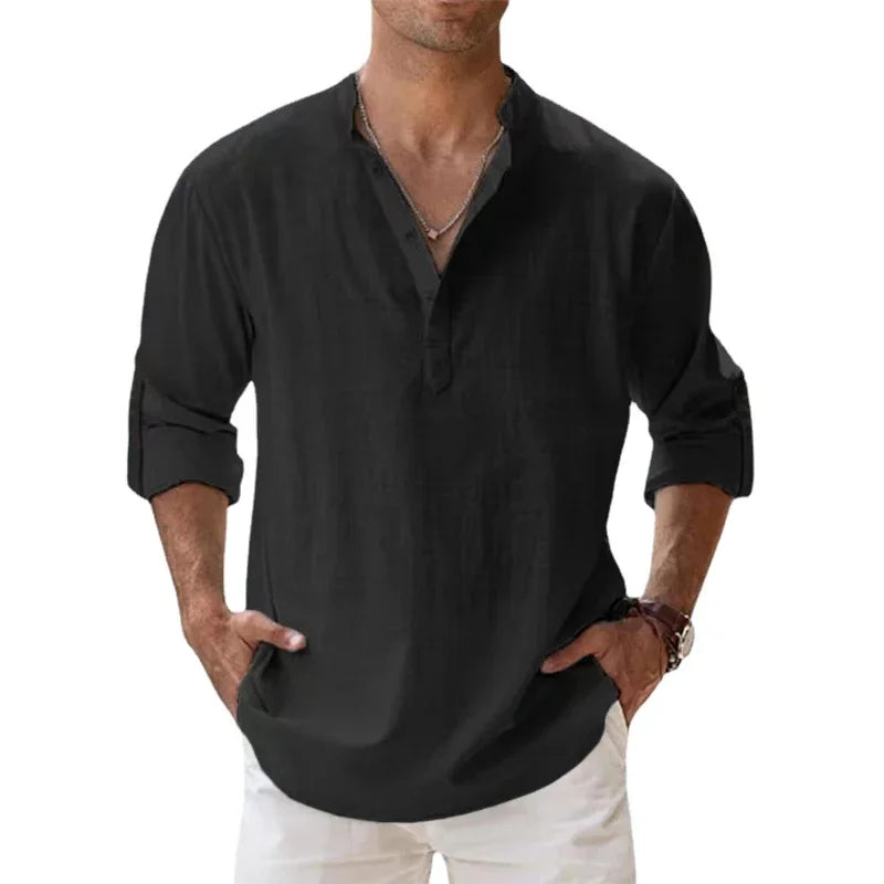 Hunter Long Sleeve Henley Shirt