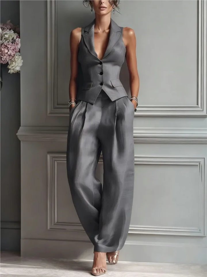 Camille Elegant Tailored Two-Piece Set