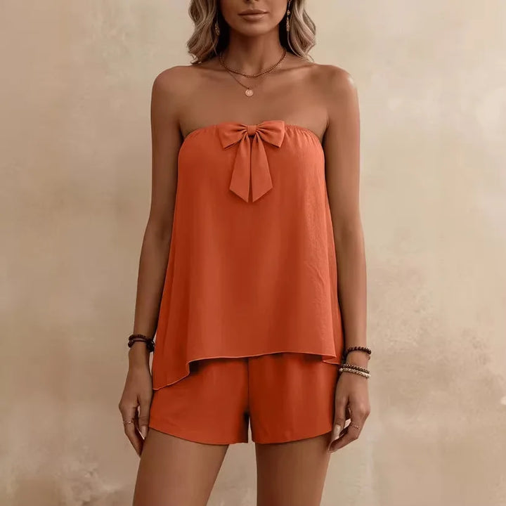 Noelle Strapless Summer Co-Ord Set