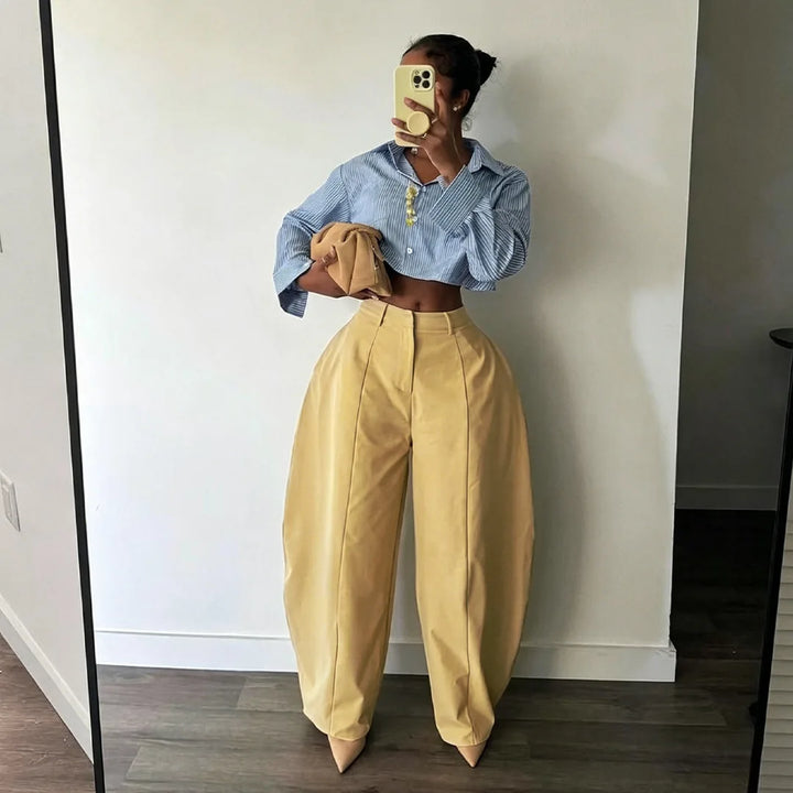 Ainsley Barrel Leg Trousers