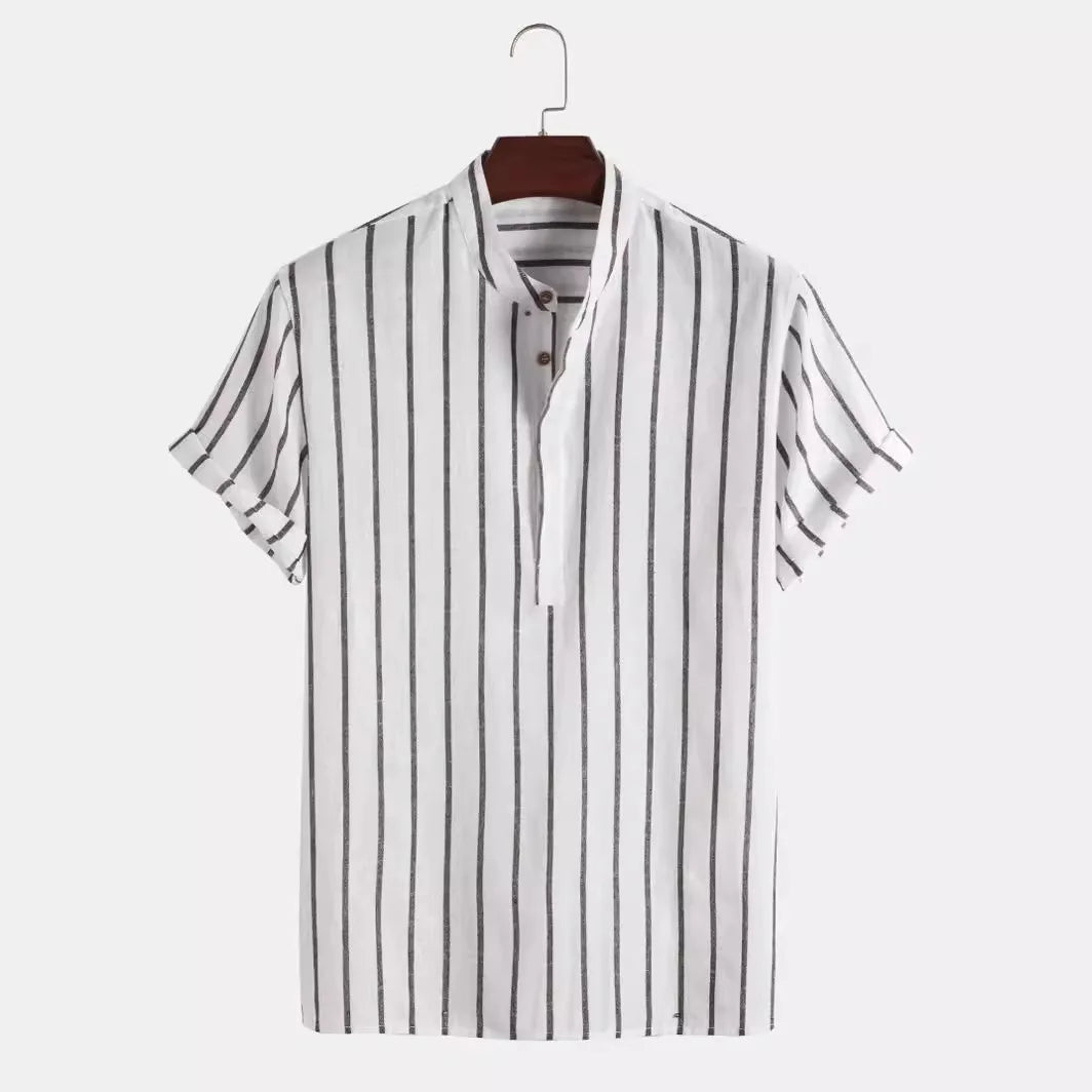 Jackson Relaxed Striped Linen Top