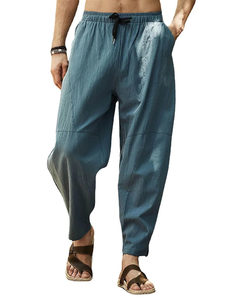 Benson Relaxed Fit Drawstring Tapered Trousers