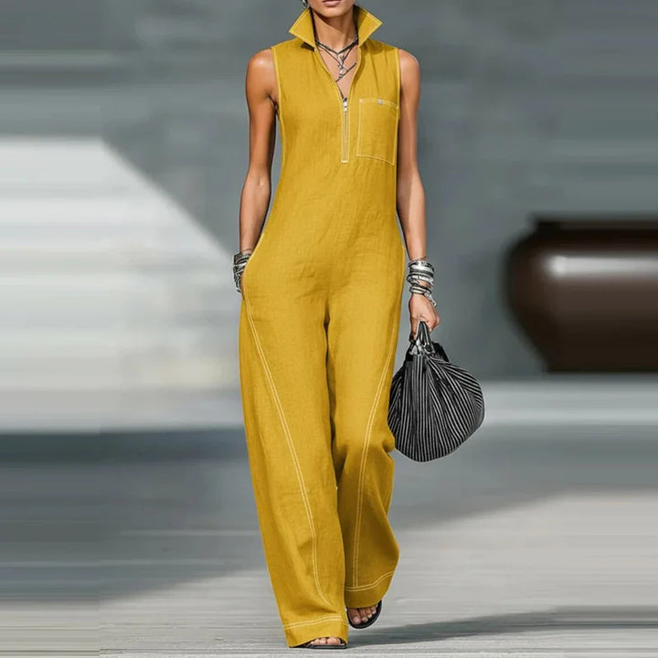 Lorane Sleeveless Wide Leg Jumpsuit