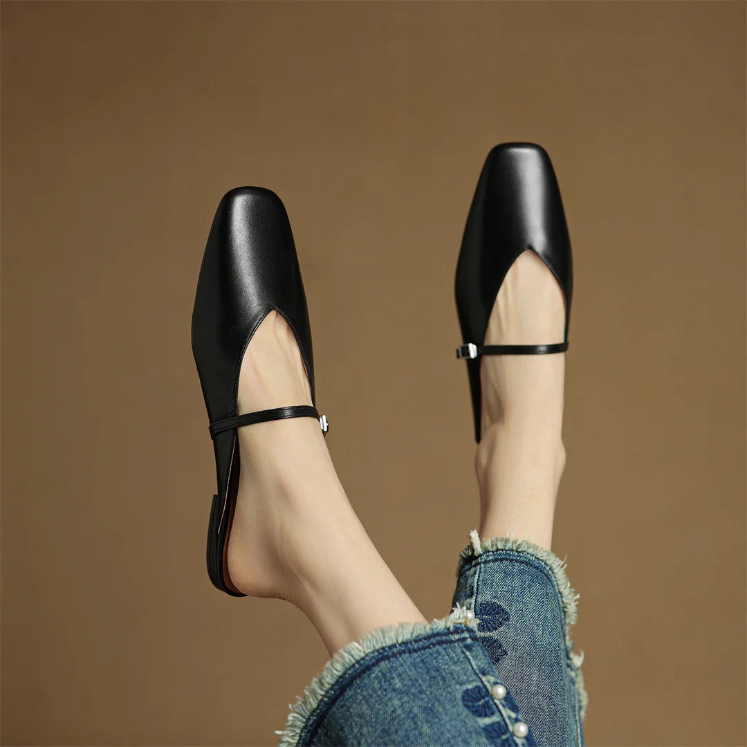 Celeste Genuine Leather Mules