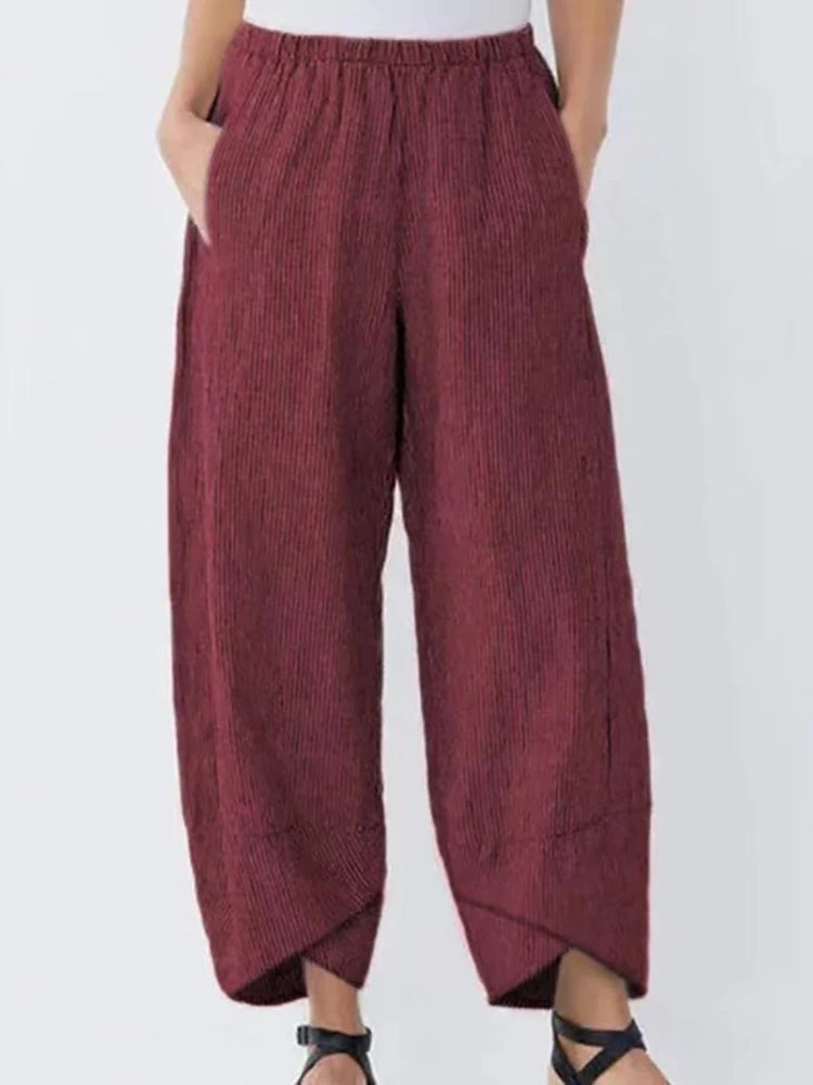 Giana Cotton Linen Harem Pants