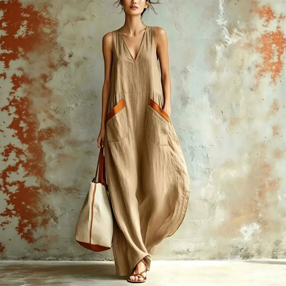 Clara Relaxed A Line Summer Maxi Dress